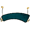 Menuhin three-quarters & full-size violin shoulder rest in sea green